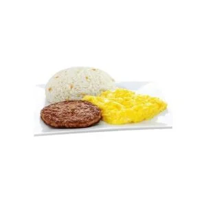 Sausage Platter with Rice
